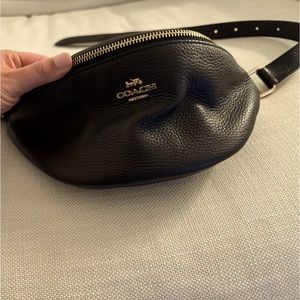 Coach leather crossbody belt bag